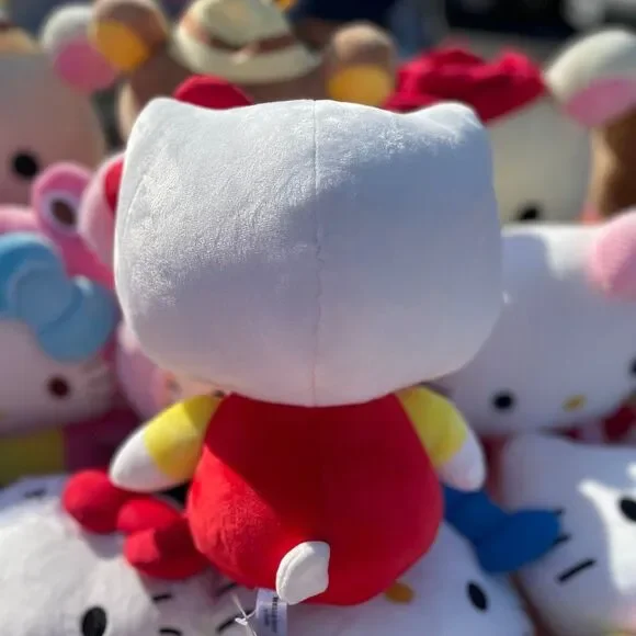 NWT SANRIO 11” Classic Hello Kitty Plushie red - Picture 2 of 3